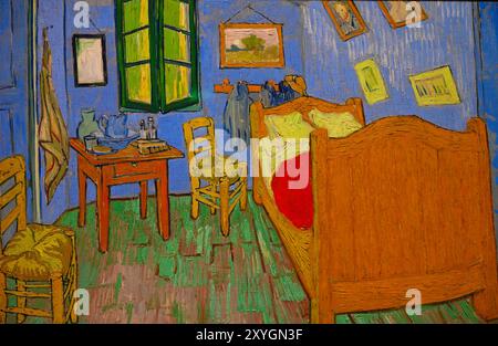 The Bedroom von Vincent Van Gogh im Art Institute of Chicago Stockfoto