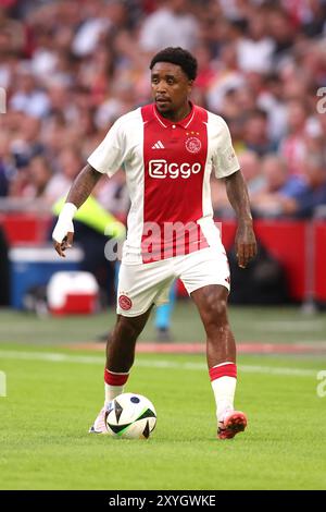 Amsterdam, Niederlande. August 2024. AMSTERDAM, NIEDERLANDE - 29. AUGUST: Steven Bergwijn vom AFC Ajax während des Play-offs-Spiels zwischen AFC Ajax und Jagiellonia Bialystok in der Johan Cruijff Arena am 29. August 2024 in Amsterdam. (Foto von Peter Lous/Orange Pictures) Credit: Orange Pics BV/Alamy Live News Stockfoto