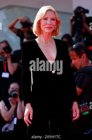 Venedig, Italien. August 2024. Cate Blanchett nimmt am 29. August 2024 an der Premiere von „Disclaimer“ während des 81. Internationalen Filmfestivals von Venedig im Palazzo del Cinema am Lido in Venedig Teil. Quelle: dpa/Alamy Live News Stockfoto