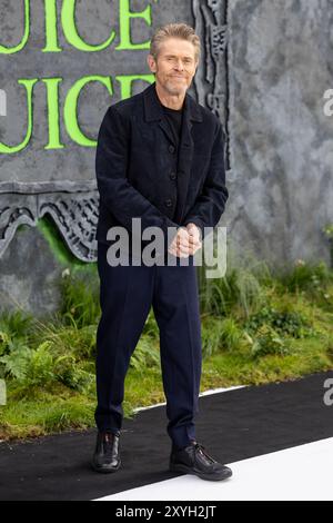 London, Großbritannien. August 2024. Willem Dafoe nimmt an der Filmpremiere von BeetleJuice BeetleJuice im Cineworld am Leicester Square Teil. Quelle: SOPA Images Limited/Alamy Live News Stockfoto