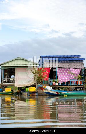 Tonle SAP schwimmendes Dorf, Kampong Chhnang, Kambodscha Stockfoto