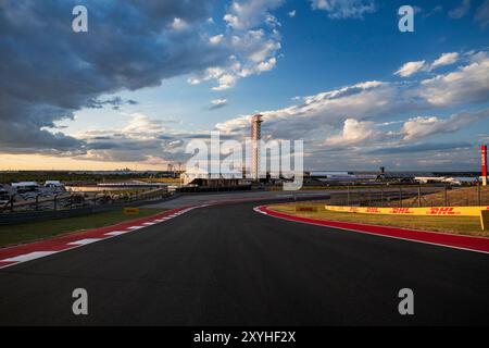 Austin, Etats Unis. 30. August 2024. Track während des Lone Star Star Le Mans 2024, 6. Runde der FIA Langstrecken-Weltmeisterschaft 2024, vom 30. August bis 1. September 2024 auf dem Circuit of the Americas in Austin, Texas, USA - Foto Charly Lopez/DPPI Credit: DPPI Media/Alamy Live News Stockfoto