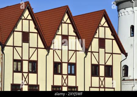 Fischerdorf, Ethnografie, Handels- und Handwerkszentrum. Kaliningrad (vor 1946 Königsberg), Russland, Europa Stockfoto