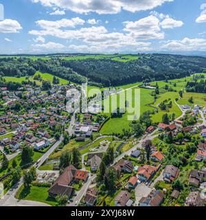 Blick auf das östliche Günztal rund um Ronsberg im Allgäu Stockfoto