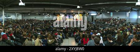 DORTMUND, 7. Dezember 2019: David Harbour und Jake Busey auf der German Comic Con Dortmund, einer zweitägigen Fan Convention Stockfoto