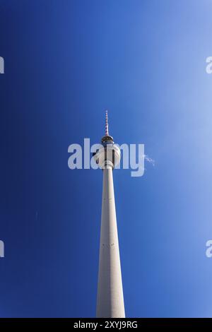 Der berühmte Fernsehturm in Berlin Stockfoto