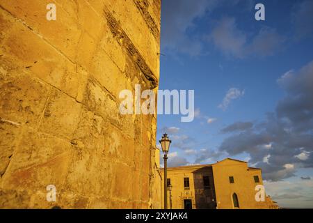 Portal Tapiado en la plaza del mirador, Catedral de Mallorca, siglo XIII, Monumento Historico-artistico, Palma, mallorca, Islas baleares, espana, Euro Stockfoto