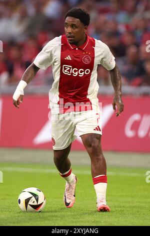 Amsterdam, Niederlande. August 2024. AMSTERDAM, NIEDERLANDE - 29. AUGUST: Steven Bergwijn vom AFC Ajax während des Play-offs-Spiels zwischen AFC Ajax und Jagiellonia Bialystok in der Johan Cruijff Arena am 29. August 2024 in Amsterdam. (Foto von Peter Lous/Orange Pictures) Credit: Orange Pics BV/Alamy Live News Stockfoto