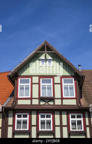 Historisches Gebäude in Wernigerode im Harz Stockfoto