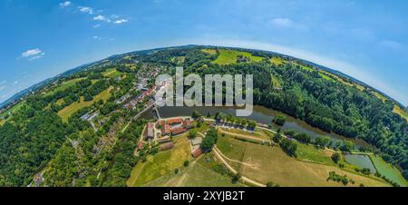 Blick auf das romantische Hals-Viertel Passau im Ilztal Stockfoto