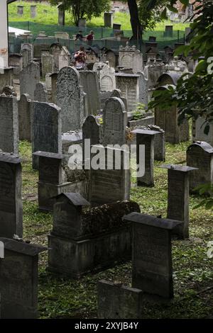 Remuh Friedhof, 16. Jahrhundert, mittelalterlicher Kern von Kazimierz, historisches Zentrum der Juden, Krakau, Polen, Osteuropa, Europa Stockfoto