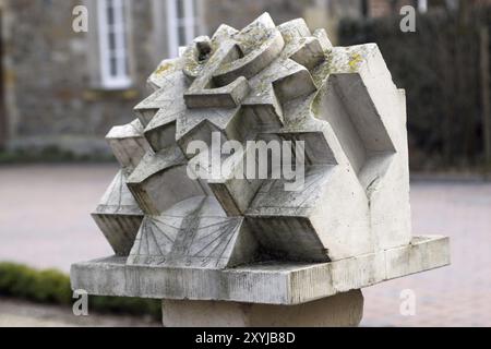 Alte Sonnenuhr in Rinteln (Prinzenhof) Stockfoto