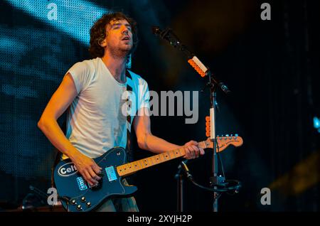 Gary Lightbody - Snow Patrol, V2012, Hylands Park, Chelmsford, Essex, Großbritannien - 19. August 2012 Stockfoto