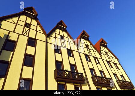 Fischerdorf, Ethnografie, Handels- und Handwerkszentrum. Kaliningrad (vor 1946 Königsberg), Russland, Europa Stockfoto
