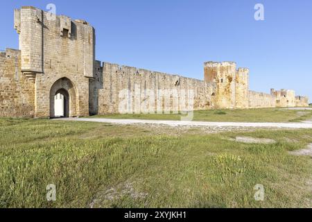 Die historische Festung in Aigues-Mortes, Südfrankreich Stockfoto