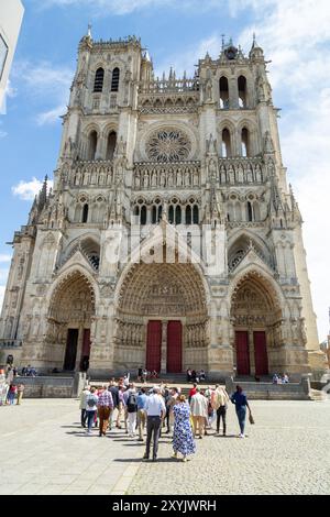 Kathedrale von Amiens, Amiens, Hauts-de-France, Frankreich Stockfoto