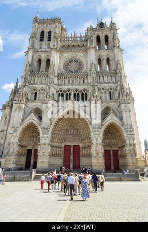 Kathedrale von Amiens, Amiens, Hauts-de-France, Frankreich Stockfoto