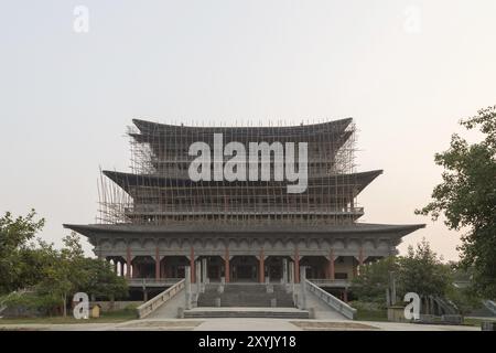 Foto des koreanischen buddhistischen Tempels in Lumbini, Nepal, Asien Stockfoto