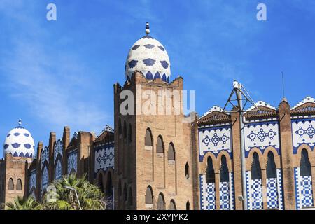 Ehemalige Stierkampfarena La Monumental in Barcelona, Spanien, Europa Stockfoto