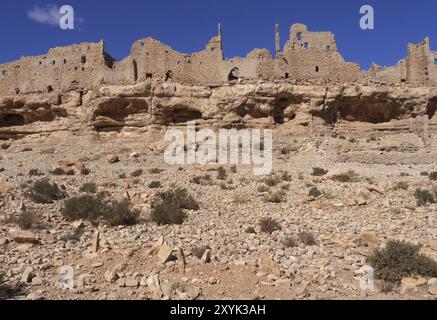 Ruinen von Ksar Meski in Marokko Stockfoto