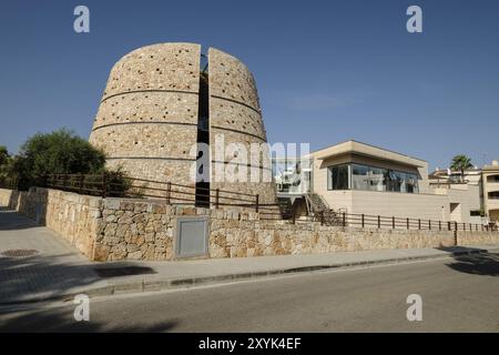 Besucherzentrum des Nationalparks Cabrera, Colonia de Sant Jordi, Gemeinde SES Salines, Mallorca, balearen, Spanien, Europa Stockfoto