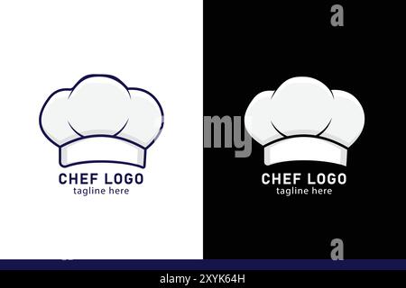 Cartoon Chef Hut Logo Illustration Home Catering Service Logo Stock Vektor