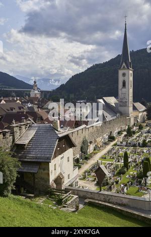 Mittelalterliche Stadt Gmuend in Kärnten, Kärnten, Österreich, Europa Stockfoto