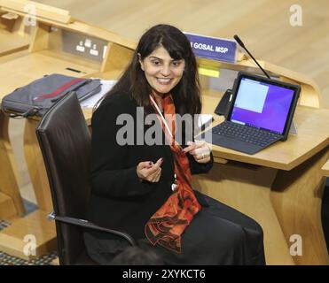 Aktenfoto vom 05/21 von Pam Gosal MSP Conservative in Holyrood, Edinburgh. Der schottische konservative MSP Pam Gosal trat als stellvertretende Vorsitzende der Partei zurück und unterstützte den Führungskandidat Russell Findlay. Ausgabedatum: Freitag, 30. August 2024. Stockfoto