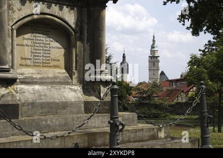 Hannoversche Denkmal in Bad Langensalza Stockfoto