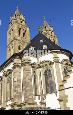 Die Kirche St. Nikolaus auf Schloss Comburg bei Schwäbisch Hall Stockfoto