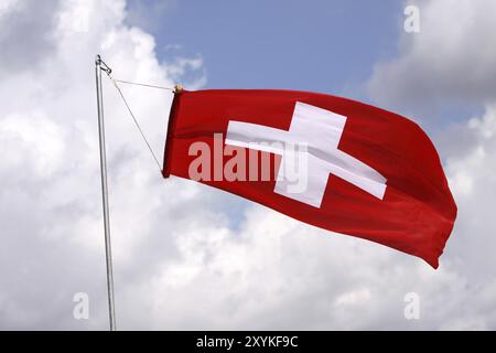 Flagge der Schweiz Stockfoto