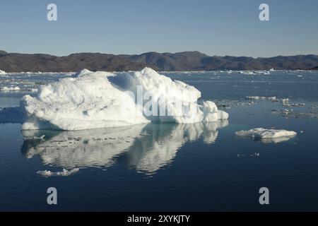 Eisberge, Bredefjord bei Narsaq, Südwestgrönland Stockfoto