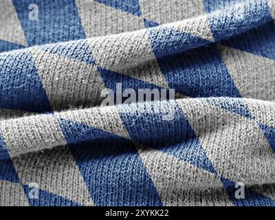 Flagge Bayerns auf Textil Stockfoto