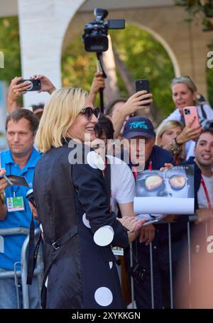 81. Filmfestival in Venedig, Italien, am 29. August 2024. Stars im Lido Cate BLANCHETT - 20240829 PD2511 Stockfoto