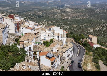 Castillo de La Iruela, origenes Almohade, construido sobre cimientos pre-bereberes, La Iruela, Valle del Guadalquivir, Parque Natural Sierras de Cazorla Stockfoto