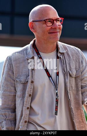 Monza, Italien. 30. August 2024. Jacques Villeneuve (CDN). Formel-1-Weltmeisterschaft, Rd 16, großer Preis Italiens, Freitag, 30. August 2024. Monza Italien. Quelle: James Moy/Alamy Live News Stockfoto