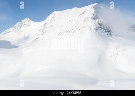 Drei Skitouren im Stuor Reaiddavaggi Tal, Kebnekaisefjaell, Norrbotten, Lappland, Schweden, März 2013, Europa Stockfoto