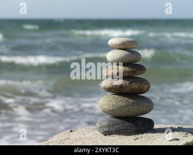 Stein im Gleichgewicht Stockfoto