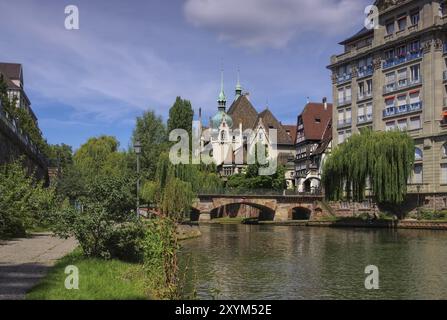 Strassburg im Elsass, Lycee Pontonniers, Straßburg Lycee Pontonniers im Elsass, Frankreich, Europa Stockfoto