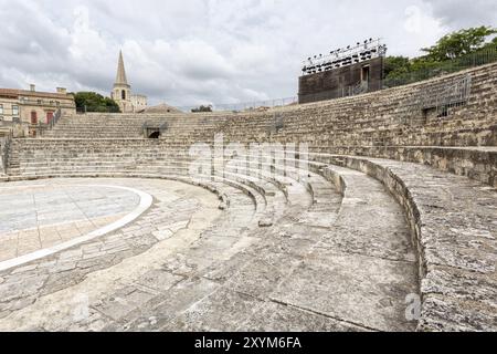 Römisches Amphitheater in Arles, Südfrankreich Stockfoto