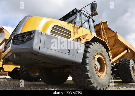 Knickgelenkte Dumper, Kipper auf einer Baustelle, Dänemark, Europa Stockfoto