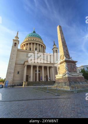 Nikolaikirche und Potsdamer altes Rathaus, Potsdam, Deutschland, Europa Stockfoto
