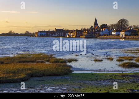 BOSHAM, WEST SUSSEX/UK, 5. DEZEMBER: Ein Winternachmittag in Bosham nahe Chichester in West Sussex am 5. Dezember 2008 Stockfoto