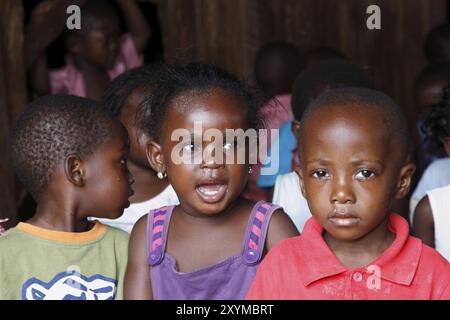 Vorschulkinder aus Konongo, Ghana, Afrika Stockfoto