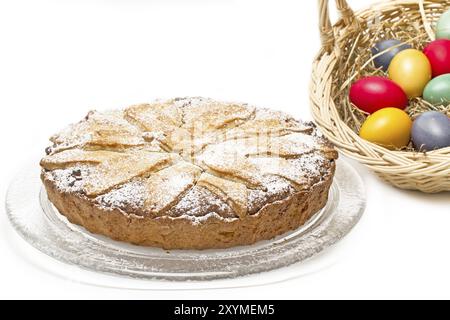 Karottenkuchen, selbstgebacken Stockfoto