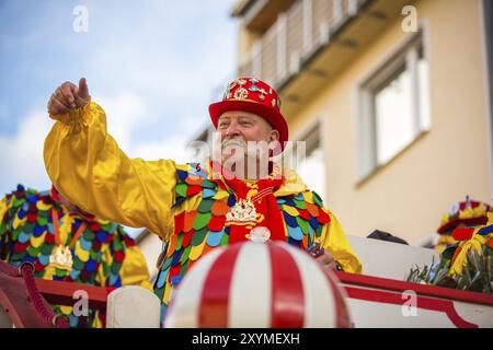 KÖLN, DEUTSCHLAND, 04. März: Teilnehmer der Karnevalsparade am 04. März 2014 in Köln, Deutschland, Europa Stockfoto