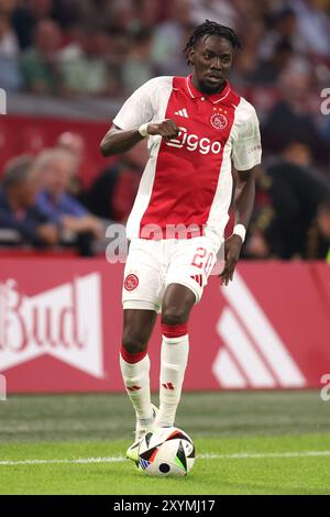 Amsterdam, Niederlande. August 2024. AMSTERDAM, NIEDERLANDE - 29. AUGUST: Betrand Traore von AFC Ajax während des Play-offs-Spiels zwischen AFC Ajax und Jagiellonia Bialystok in der Johan Cruijff Arena am 29. August 2024 in Amsterdam. (Foto von Peter Lous/Orange Pictures) Credit: Orange Pics BV/Alamy Live News Stockfoto