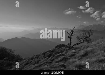 Herbst Tag in die Annapurna Conservation Area Stockfoto