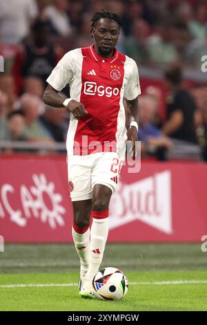 Amsterdam, Niederlande. August 2024. AMSTERDAM, NIEDERLANDE - 29. AUGUST: Betrand Traore von AFC Ajax während des Play-offs-Spiels zwischen AFC Ajax und Jagiellonia Bialystok in der Johan Cruijff Arena am 29. August 2024 in Amsterdam. (Foto: Peter Lous/Orange Pictures) Credit: dpa/Alamy Live News Stockfoto