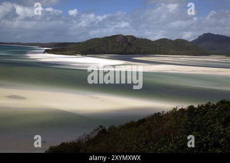 Whitehaven Beach weißer Strand auf Whitsunday Island Stockfoto